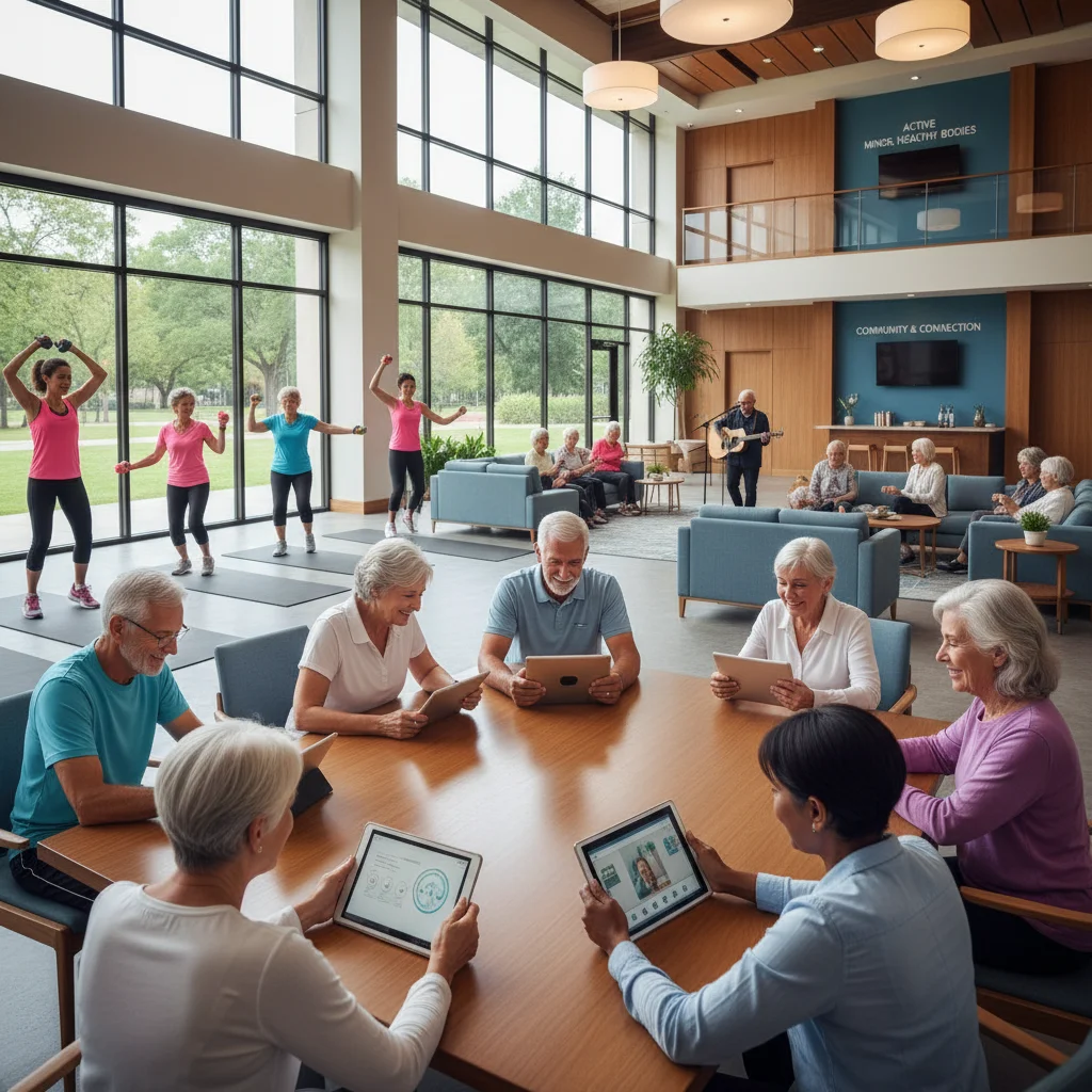 Older adults using technology and engaging in active lifestyles