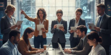 Diverse US workers upskilling for future career growth and income increase.