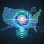 Fintech Disruptions 2026: 3 Industry Insights for U.S. Financial Professionals Futuristic digital financial ecosystem with AI, blockchain, and embedded finance elements.