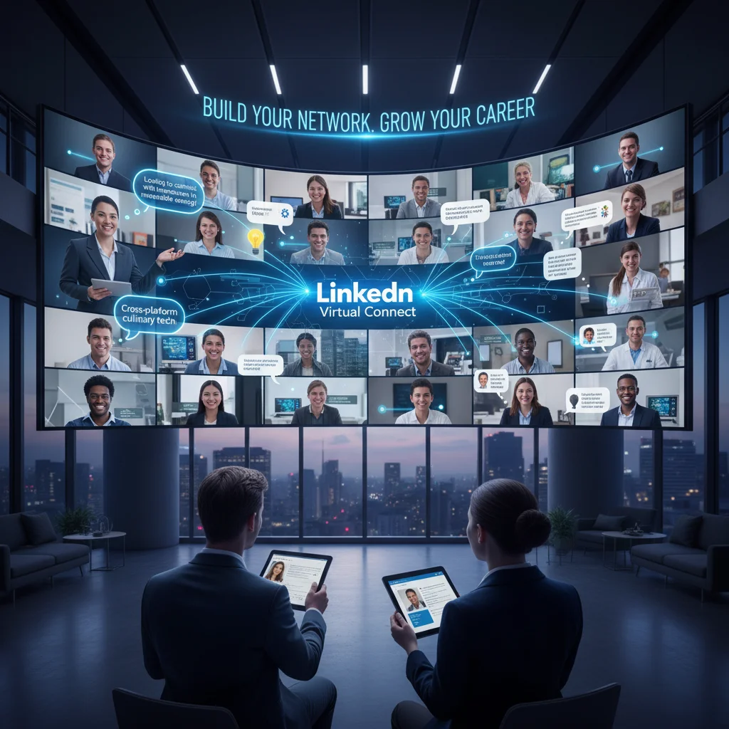 Professionals actively networking and building connections on LinkedIn