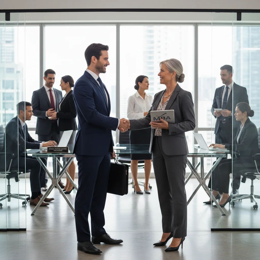 Professional networking and career advancement after MBA