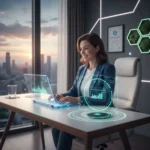 High-Paying Gig Economy: Top Platforms for US Professionals in 2026 Professional working on laptop in modern home office, representing the high-paying gig economy of 2026.