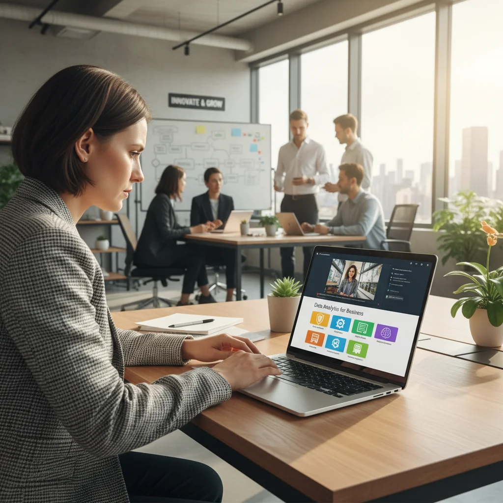 Professional learning new skills through online micro-credential platform