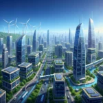 U.S. Renewable Energy Growth: 3 Key Insights for 2026 Modern cityscape powered by diverse US renewable energy sources, symbolizing innovation and sustainable growth.