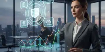 Professional analyzing high demand industry certifications data for career growth