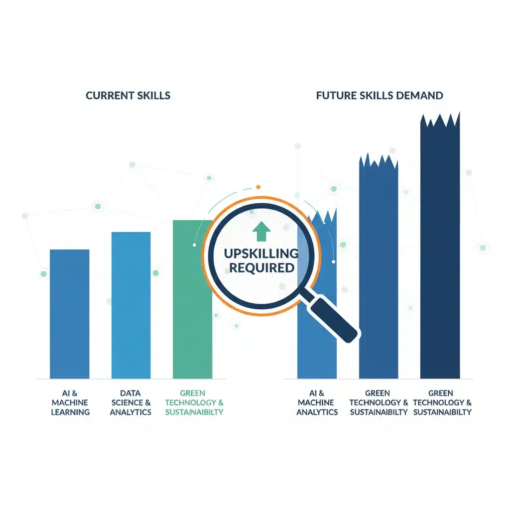 Skills gap analysis highlighting future job market demands