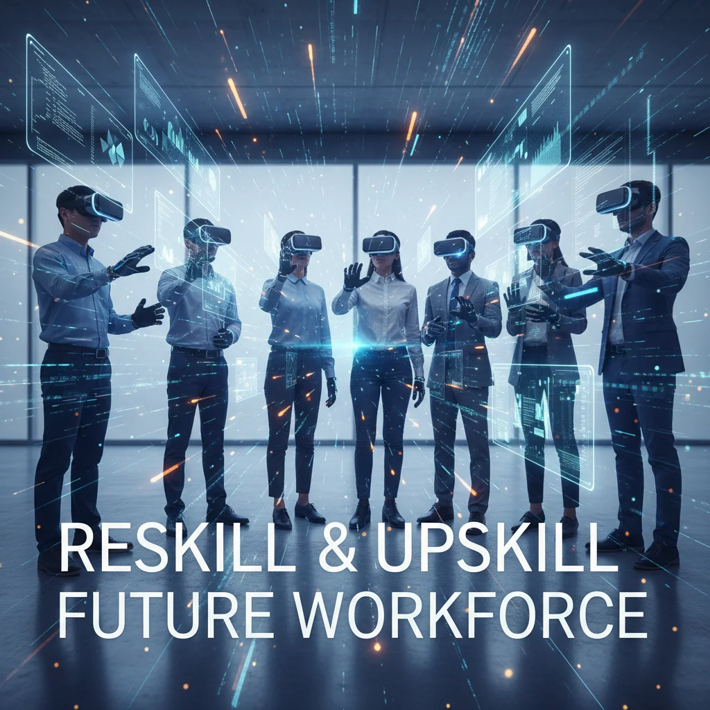 Professionals training in virtual reality for new skills